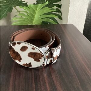 Cowhide Pattern Women's Belt